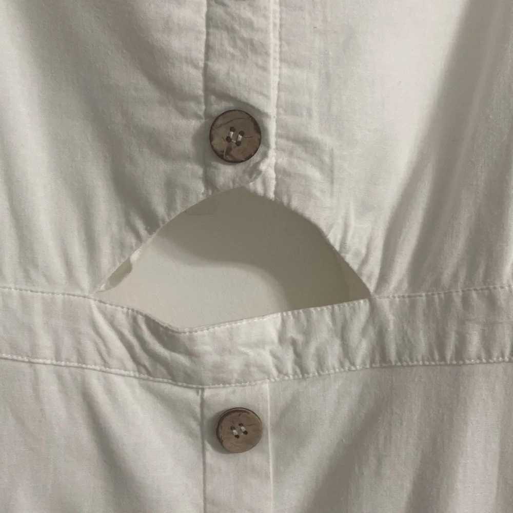 Cotton Candy LA White Adjustable Spaghetti Strap Cut Out Back Mini Dress Size L - Picture 8 of 16